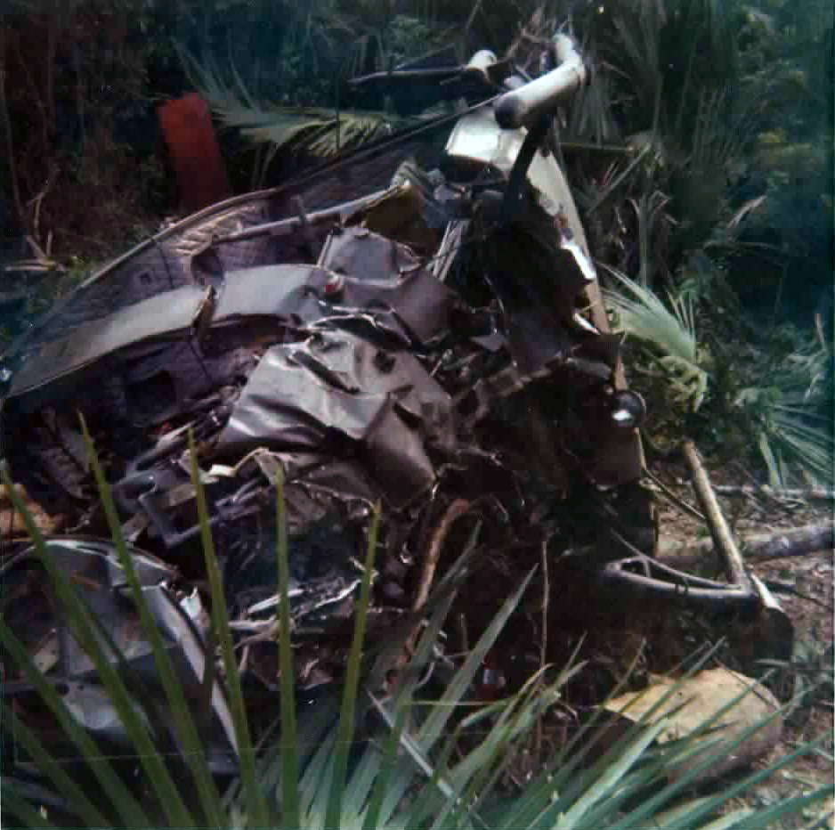 Immediate aftermath of the crash